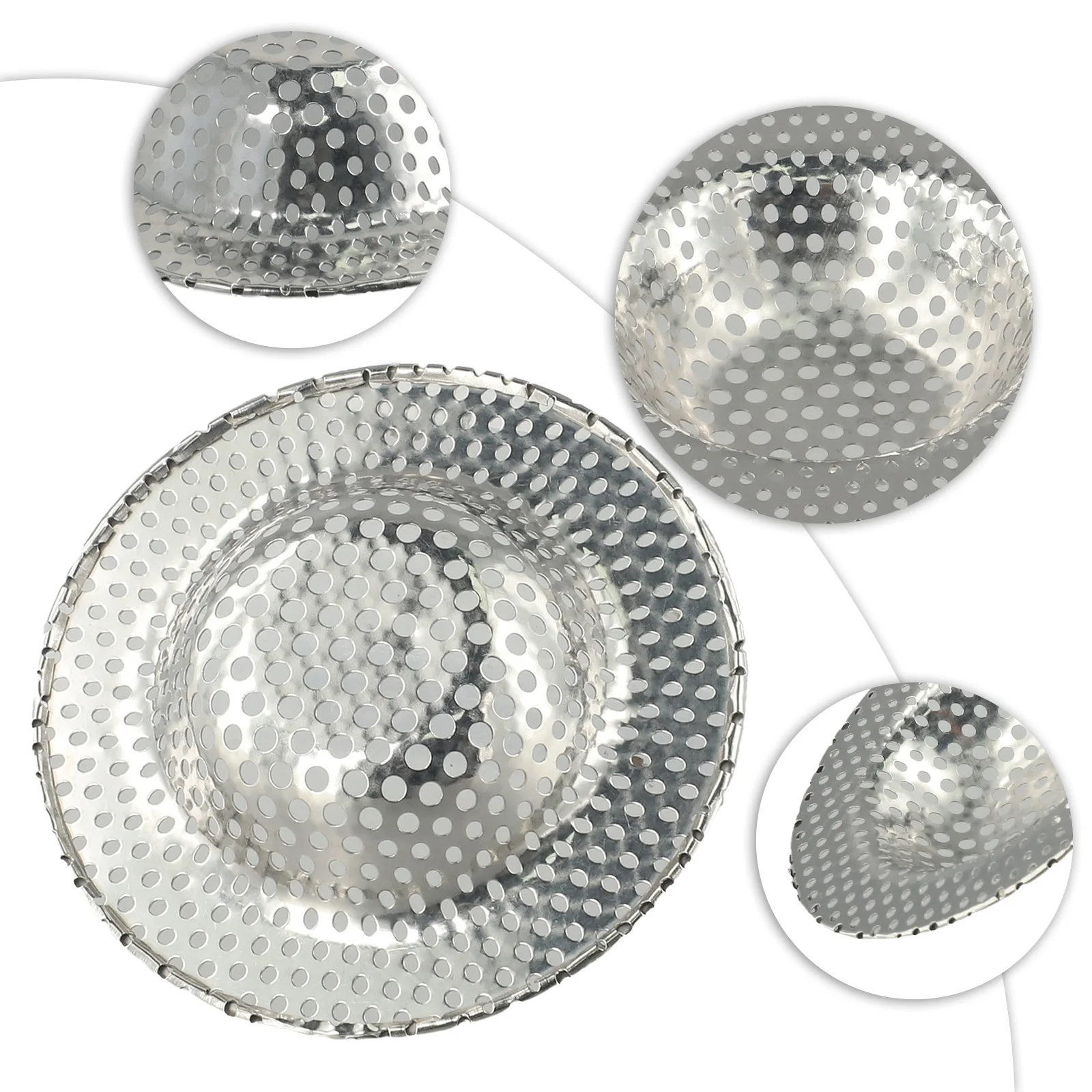 Kitchen Water Sink Filter Sink Mesh Strainer Kitchen Tool Stainless Steel Bathroom Floor Drain Cover Shower Hair Catche Stopper