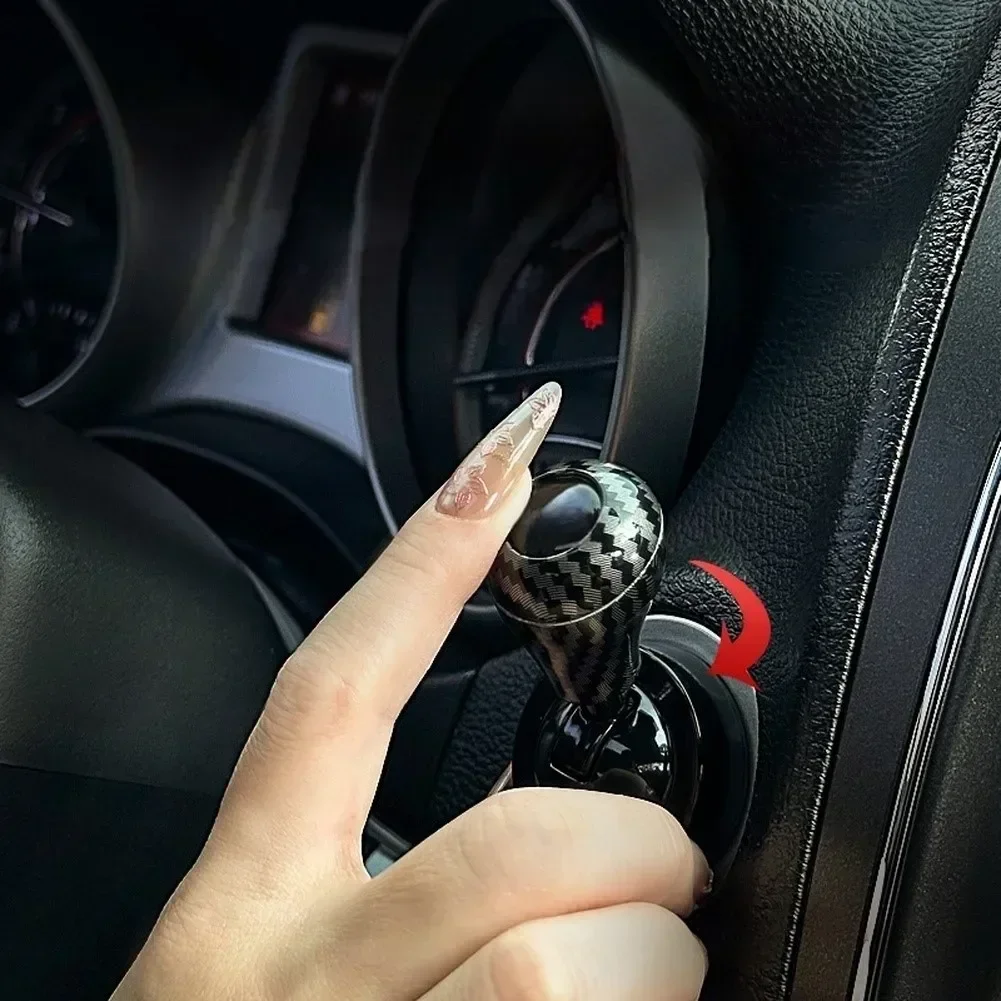 

Carbon Fiber Carbon Fiber Knob Pull-Rod Switch Pull-rod Mechanism Premium Metal Construction Non-slip Design For BMW