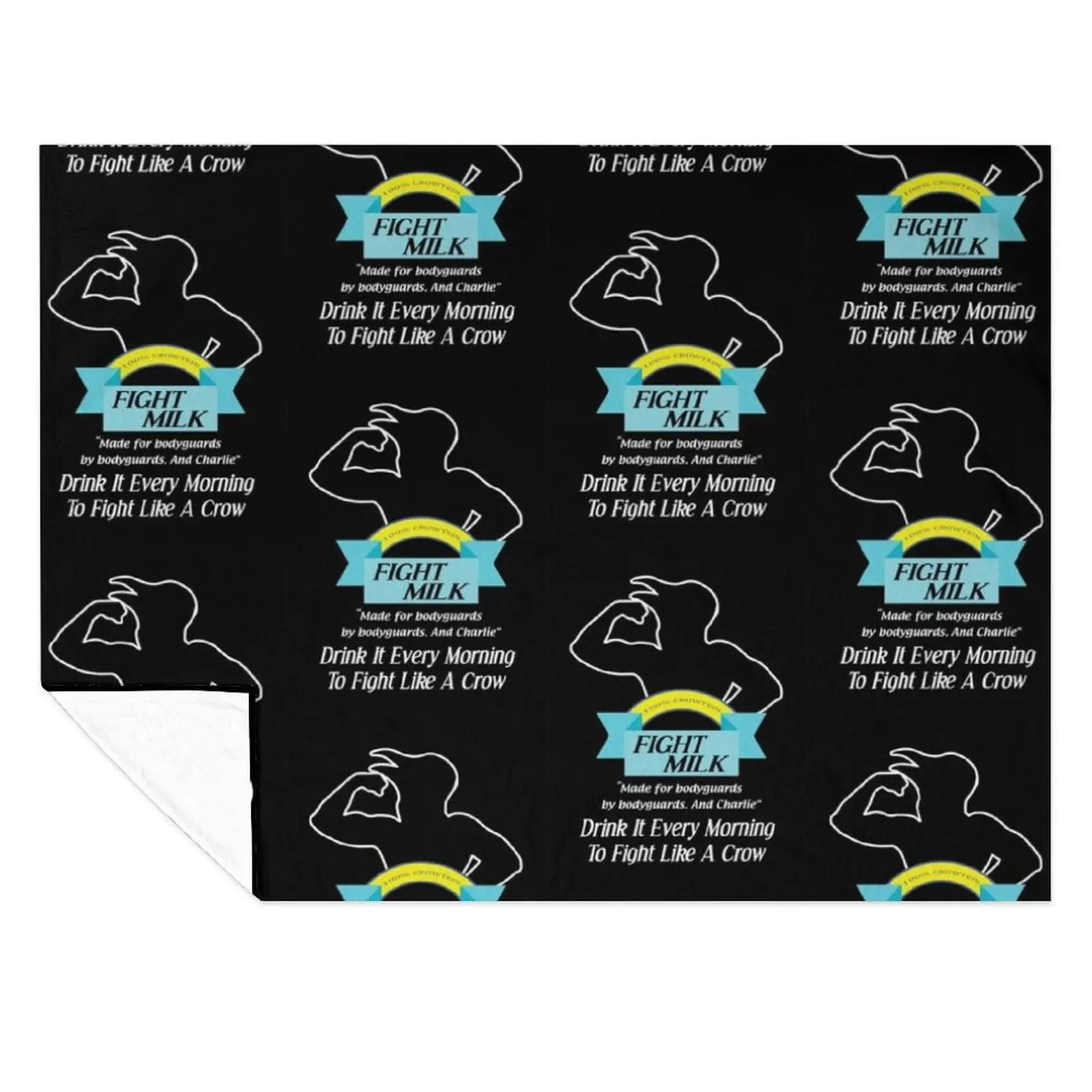 

Fight Milk and Quote .0 Throw Blanket Bed decorative Hairy Blankets