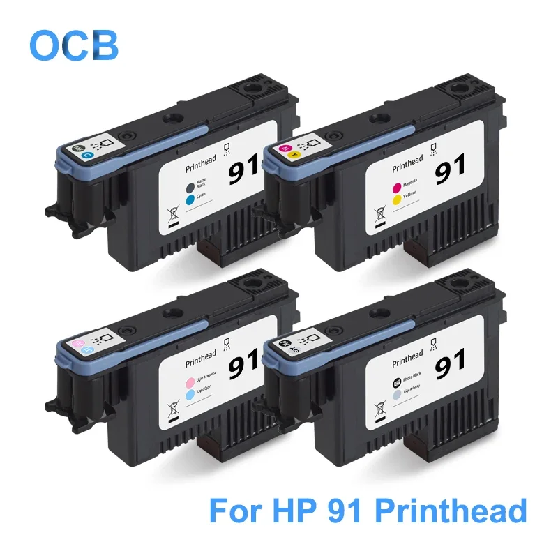 

For HP 91 Printhead Print Head For HP Designjet Z6100 Z6100ps Printer C9460A C9461A C9462A C9463A MBK/C M/Y LM/LC PBK/LGY Renew