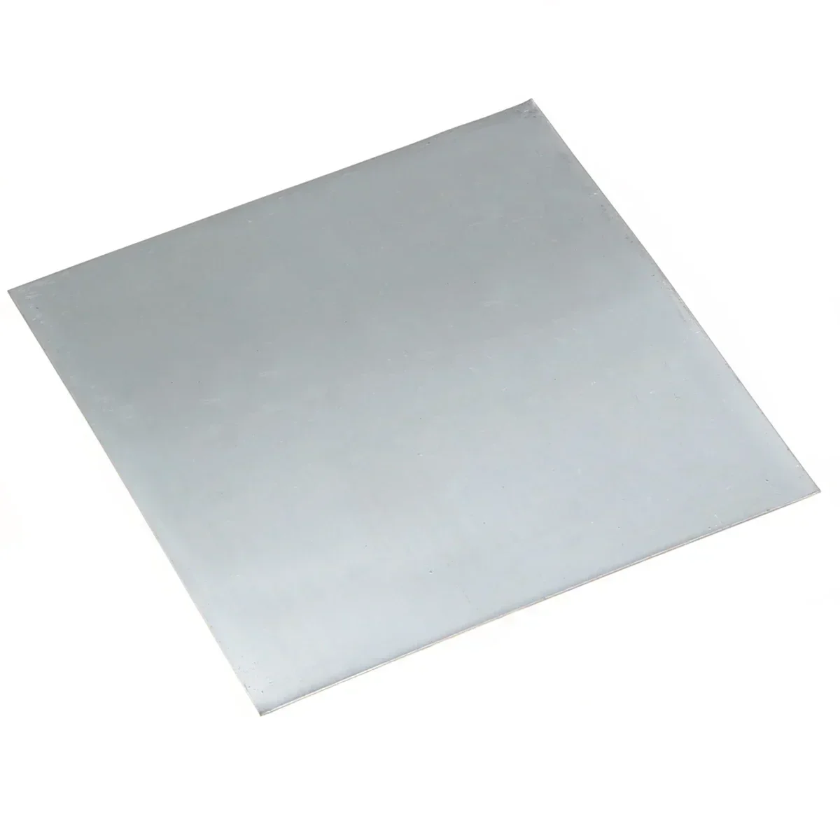 1Pcs  Zinc Plate high purity Pure Zinc Zn Sheet Plate 100mmx100mmx0.2mm For Science Lab Accessories