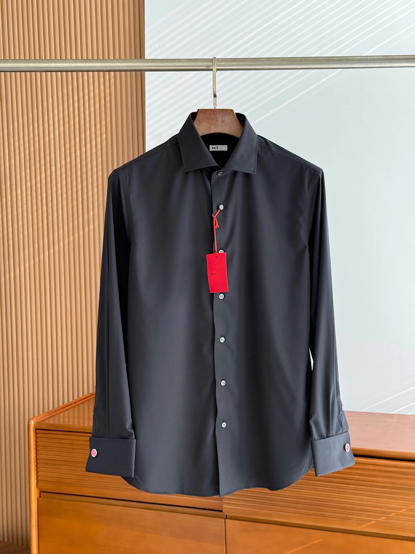 OECHSLI Shirt Cotton men 2026 New business casual embroidery comfortable long sleeves cotton straight high quality size S-XXL