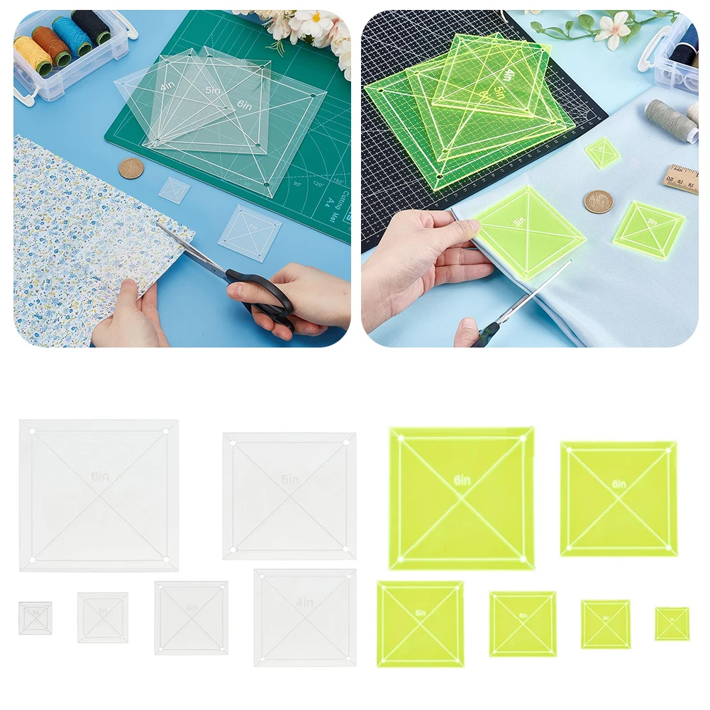 

Прочные инструменты для квилтинга для начинающих, акриловые линейки премиум-класса для пэчворков, поделок своими руками