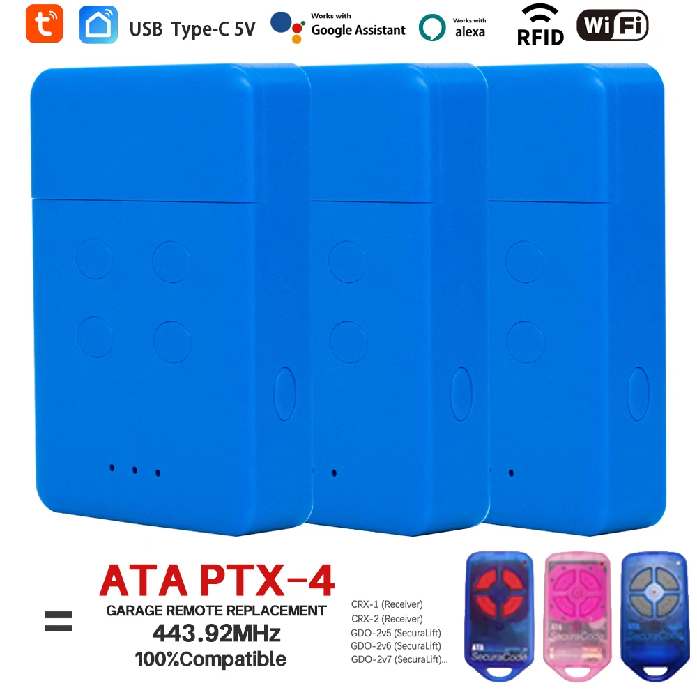 ATA PTX4 واي فاي جهاز إرسال ذكي لاسلكي للتحكم عن بعد 433.92 ميجا هرتز تويا RF جسر موصل USB 5 فولت لا يتطلب الأسلاك أليكسا العمل #1