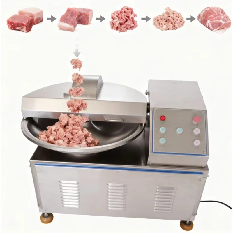 Bowl Cutter, Compact Stainless Steel Electric Machine for Meat Vegetable Sausage Ingredient Chopping, FL Wholesale