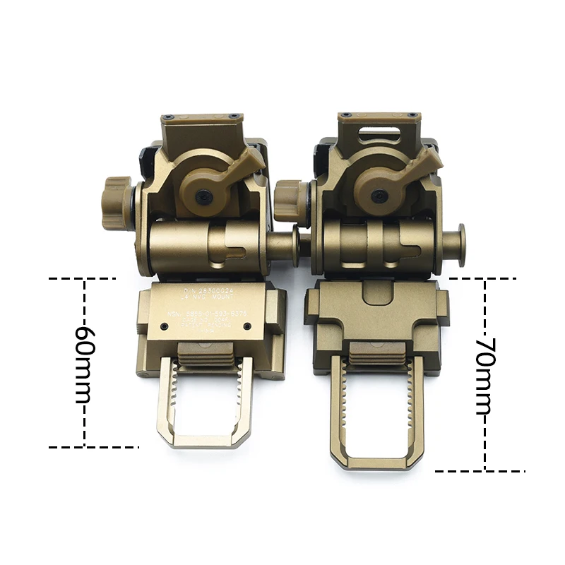 Imagem -03 - Nova Edição Estendida Metal L4g24 Nvg Capacete de Montagem para Pvs15 Pvs18 Pvs21 Pvs31 Montagem Desmontagem Rápida Visão Noturna Acessório