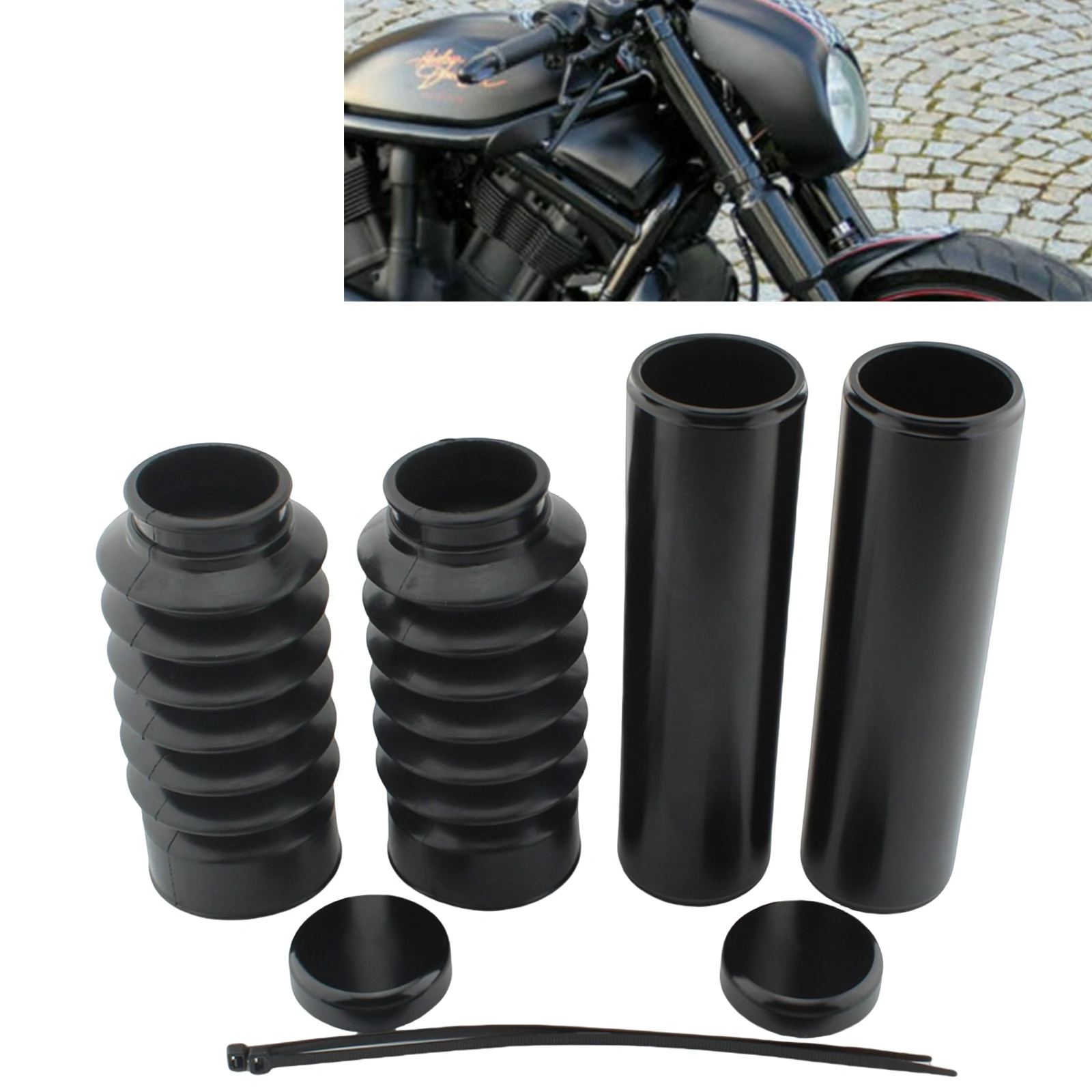 

Upper & Lower Fork Covers For Harley Davidson V-Rod Night Rod / Night Rod Special 2007-2011