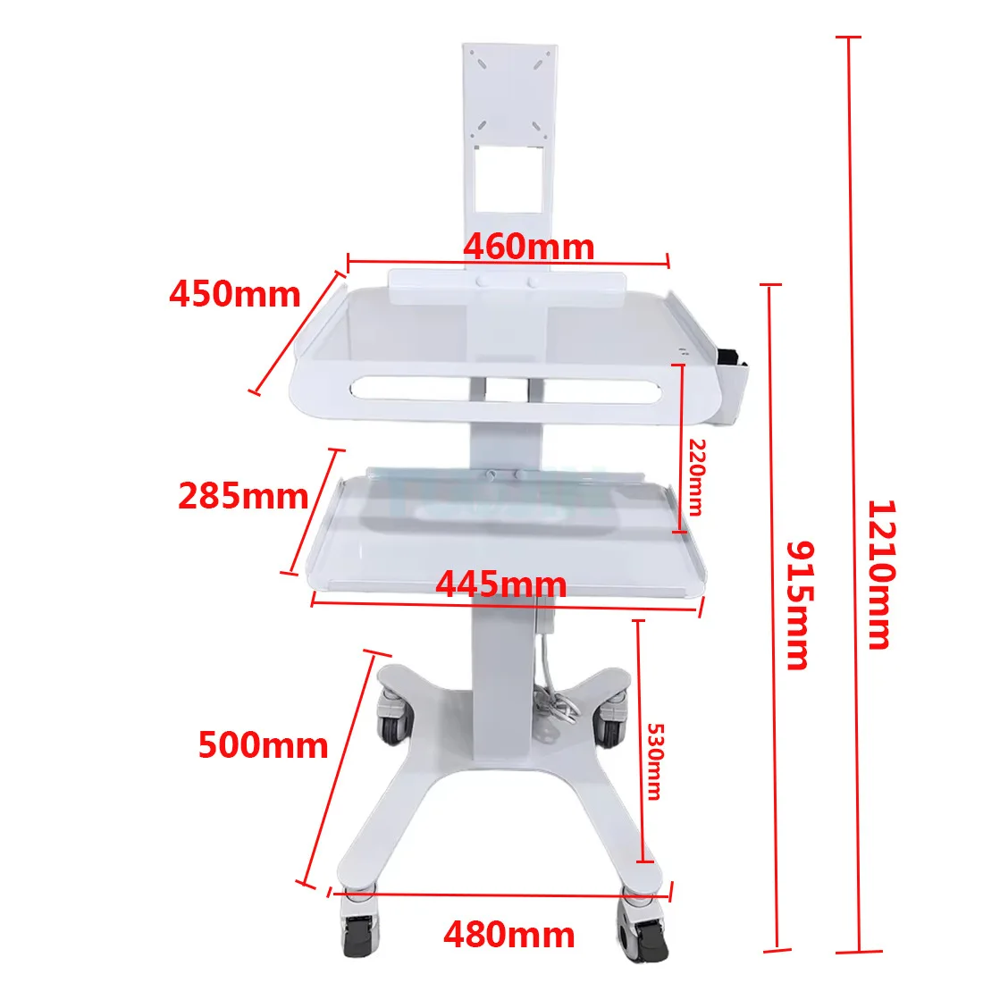 Mobile Intraoral Scanner Trolley Clinic Side Cabinet Consulting Room Computer Desk Intraoral Scanner Cart Dental Office Helper