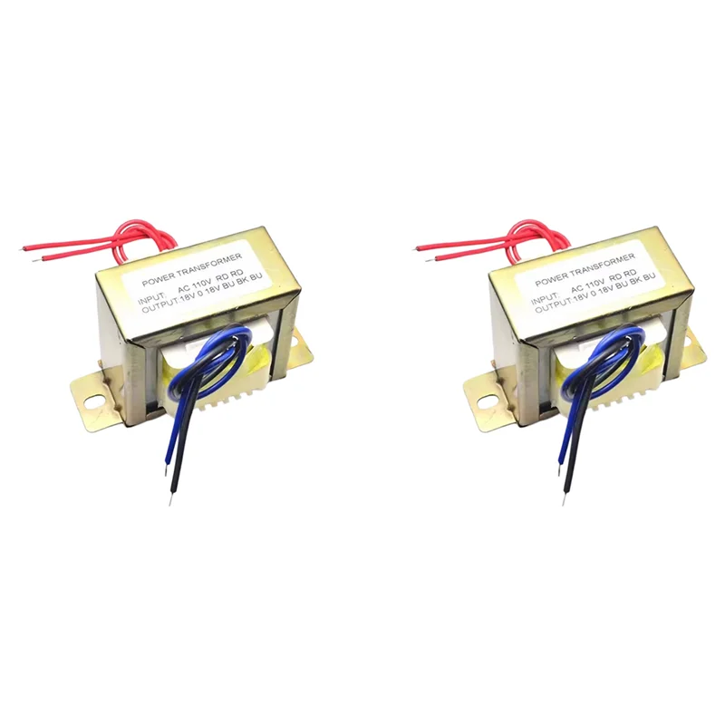 B29C-2X Power Transformer Dual AC 18V 50W EI Transformer 110V In Optional For Preamplifier 2.1 Amplifier Tone Board A