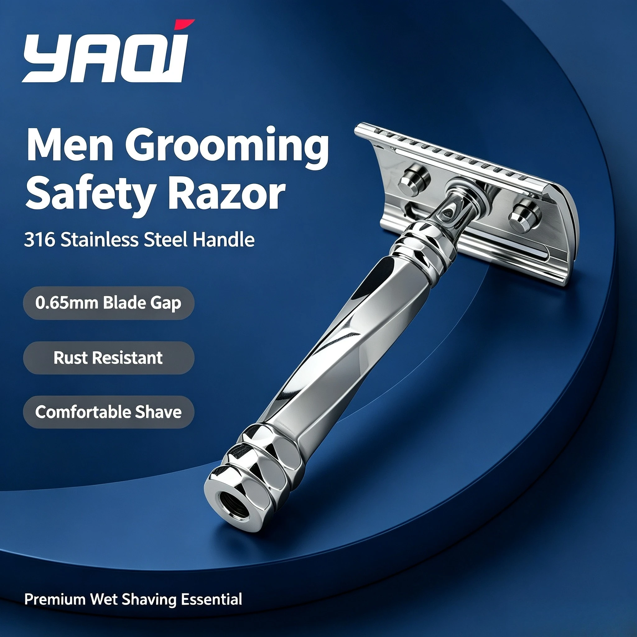 2026 Yaqi Cerberus Stainless Steel Safety Razor - Limited-Time Sale Grooming Tool for Men