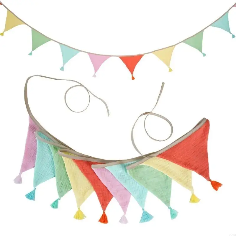 Corb baby bed cot factling flags muslin cotton garland kids decoration decoration