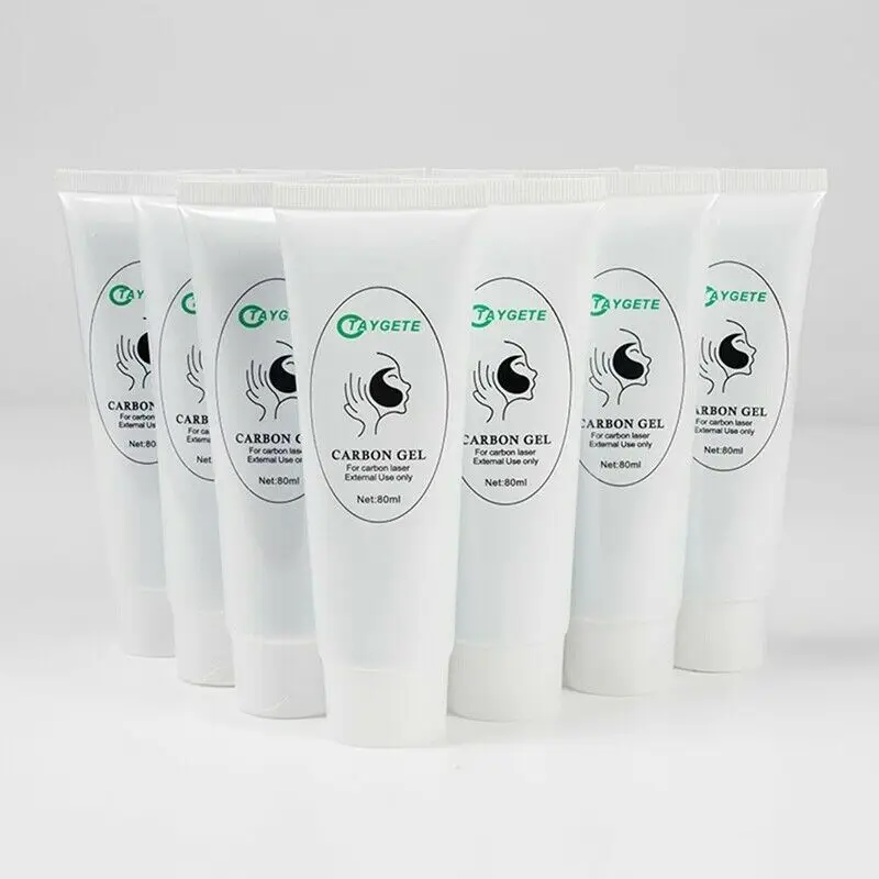 10PCS 5PCS 2PCS 1PCS Safe Carbon Cream Gel For ND YAG Laser Skin Rejuvenation Whitening Peeling Deep Cleaning 80ml /PCS