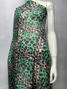 高品質雪紡布料,柔軟薄紗蕾絲印花真絲雪紡布料,適用於縫製洋裝、女裝等,3.5米 8 best sales 裁縫 - №8