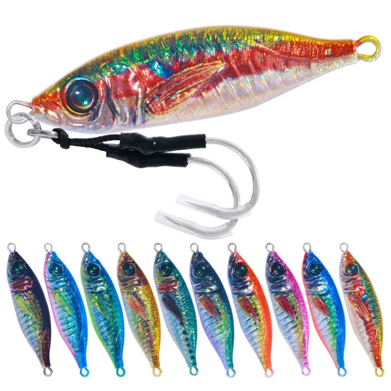 

2pcs 31.9g-81.7g Metal Jig Lure Slow Jig Shore Casting Jigging Lure Trout Tuna Fish Spoon Sea Bass Pike Fishing