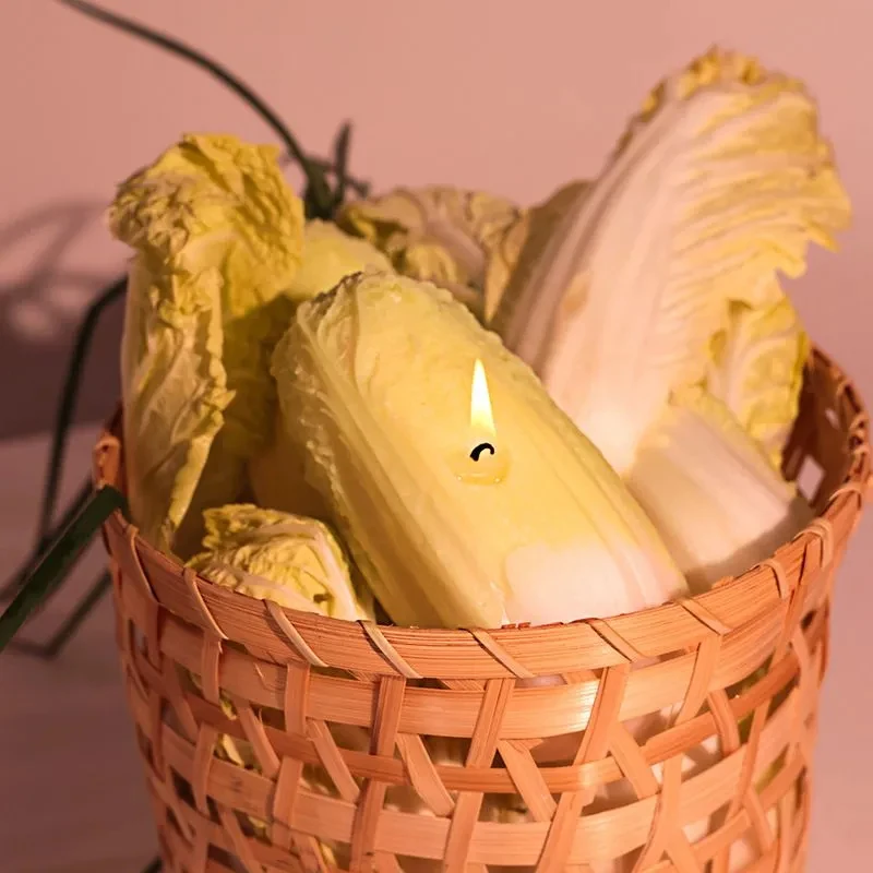 Creative 3D Simulation Cucumber Fake Vegetable Model Decoration Aromatherapy Candle Couple Gift Home Holiday Prop Accessories