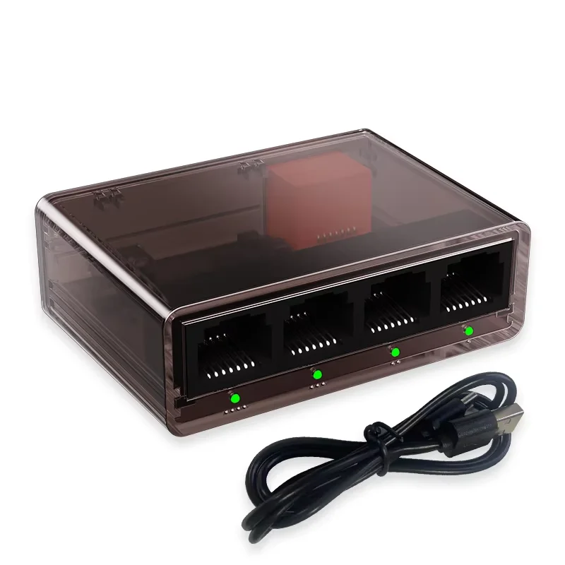 Гигабитный коммутатор, 5 портов, 100/1000 Мбит/с, сетевой коммутатор RJ45, LAN-концентратор, Ethernet, 1000 Мбит/с, стабильный интеллектуальный сетевой интернет-адаптер