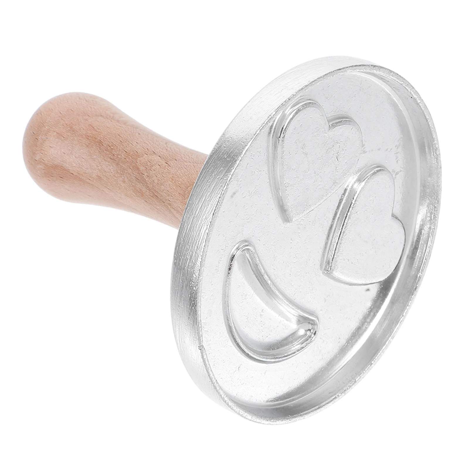 

Zinc Alloy Press Biscuit Cutter Tool Pastry Making Reusable Mold Heart Shape Wooden Handle Diy Baking Accessories Embossed Molds