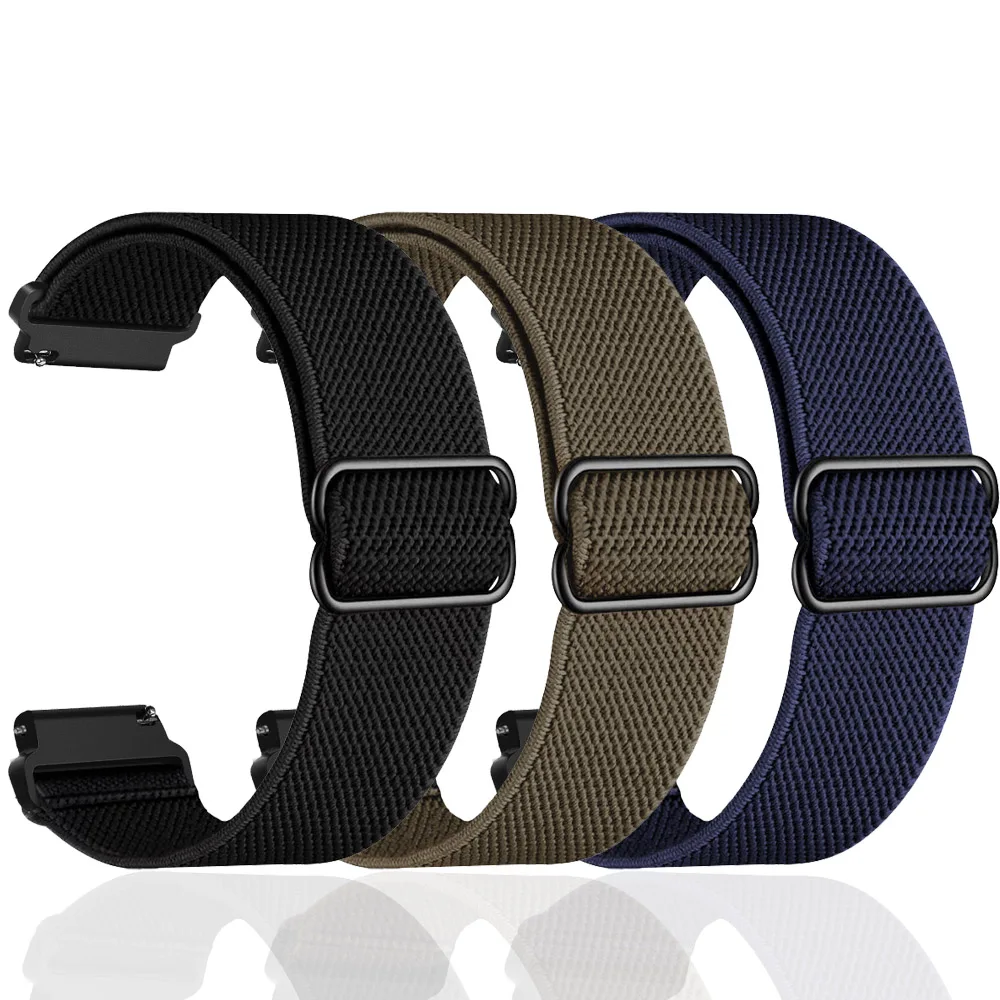 For Garmin Venu SQ 2 Plus/Vivoactive 4 3 Music Bracelet 22 20mm Nylon Wrist Band Forerunner 265 255 255M 245 645 158 55 Strap