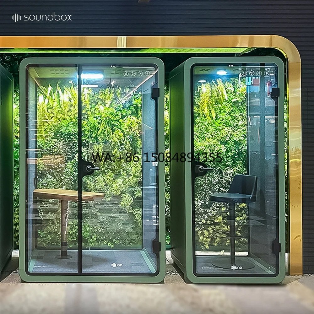 Modular Private Meeting Soundproof Indoor Pods Office Noise Cancelling Work Space Acoustic Booth