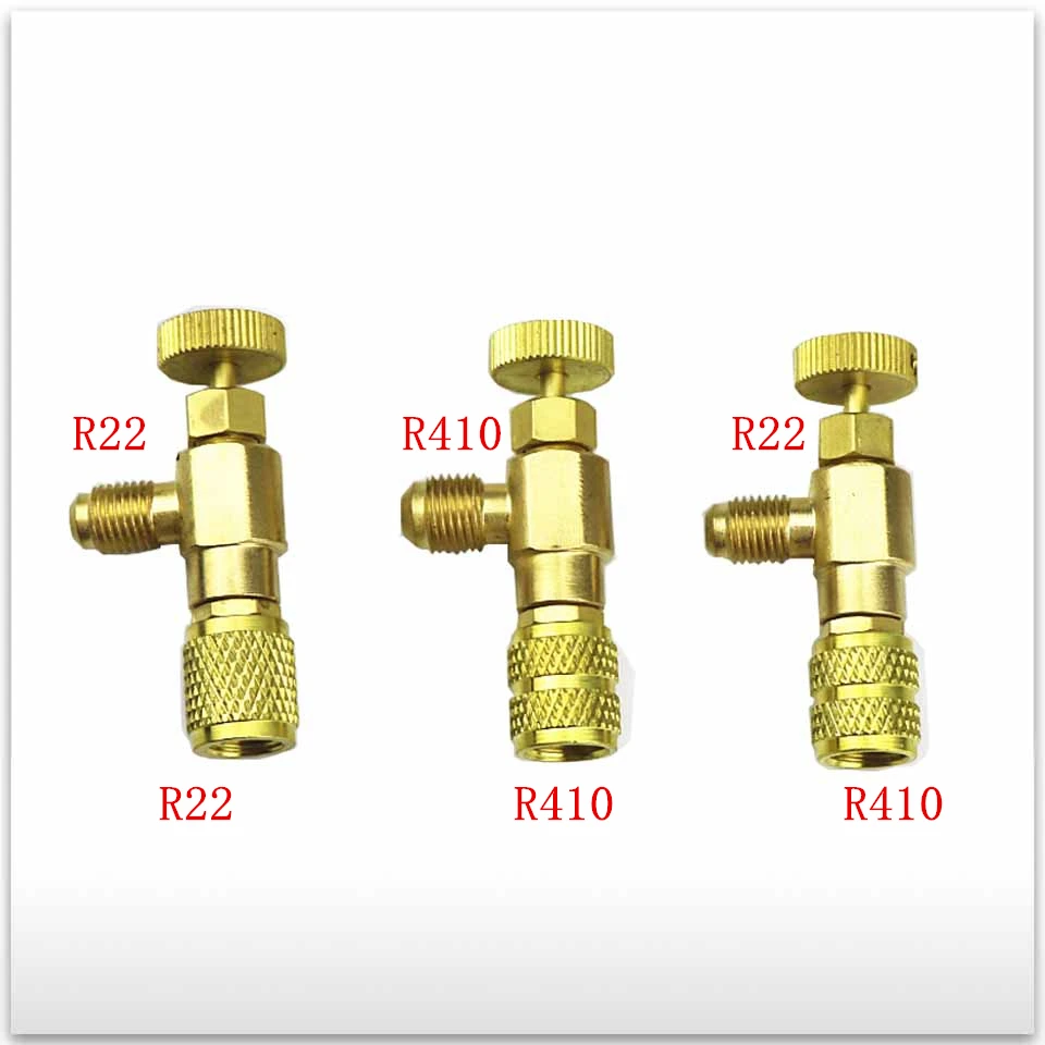 3pcs/set new High Quality for Air conditioning fluorine joi R410 R22 Refrigeration Air conditioning Valve Safety Adapter