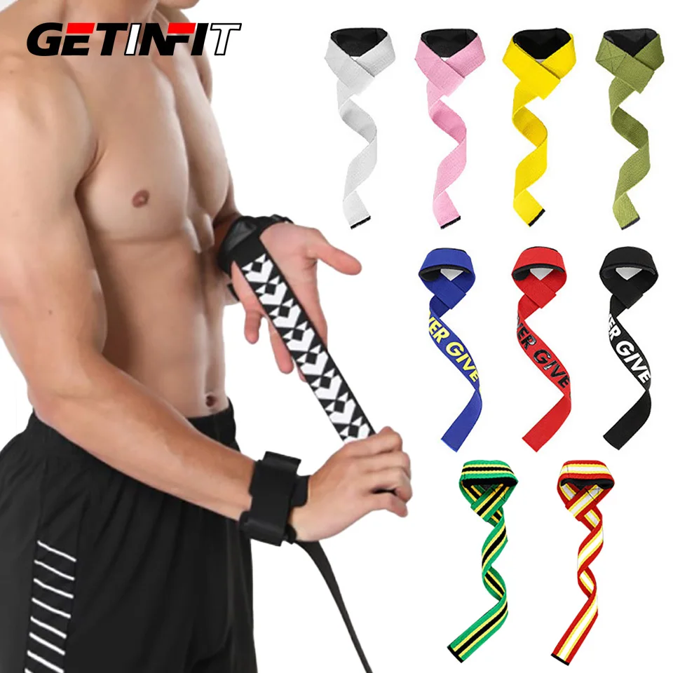 

1Pair Weight Lifting Wristband Gym Lifting Straps Fitness Powerlifting Training Anti-Slip Hand Wraps Wrist Strap Support Unisex