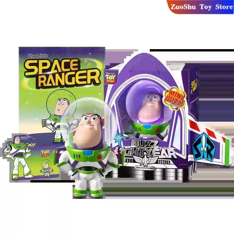 

Martube Pixar Disney Toy Story Buzz Lightyear Decorations Hand-Made Animation Around Art Movable Toy Nightlight Collection Gifts