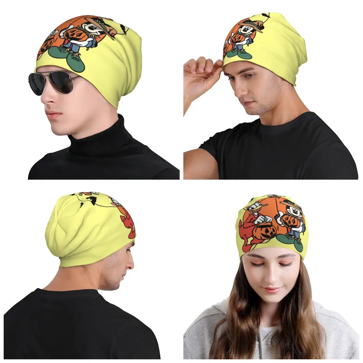 مخصص هالوين جوفي بونيه القبعات الهيب هوب محبوك قبعة للرجال النساء الخريف الشتاء الدافئة Skullies Beanies قبعات