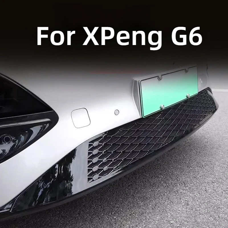 Protection de grille d'admission d'air intégrée spécialisée pour voiture XPeng G6 2023-2025 – Modification du pare-chocs avant