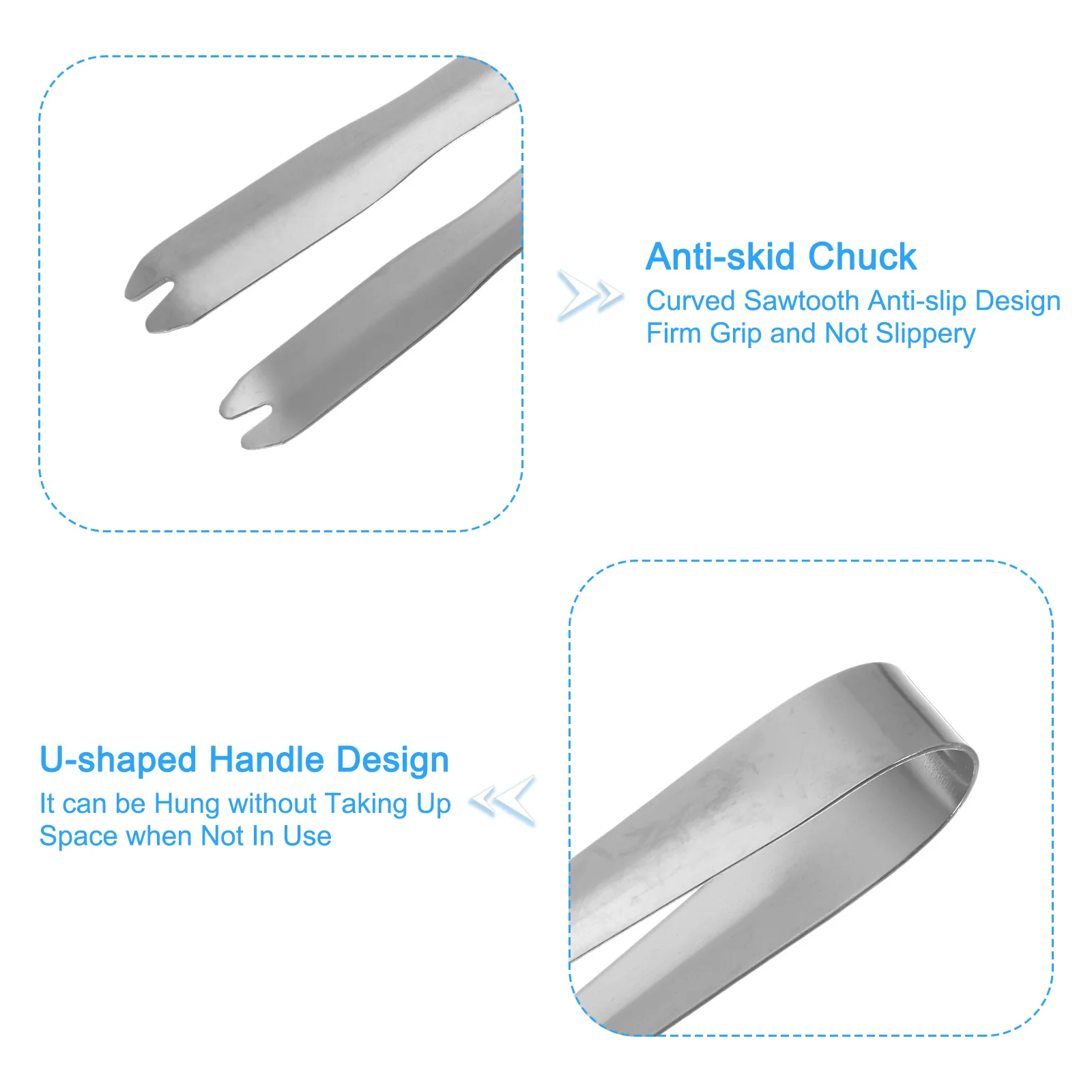 3 قطع 5.2 بوصة ملقط تقديم ملقط ثلج من الفولاذ المقاوم للصدأ، ملقط صغير للمقبلات والسكر والفحم والحلوى وحفلات الشاي والبار #3