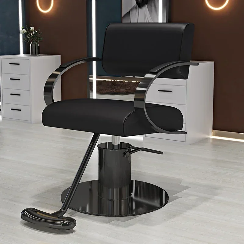 

Barbershop Simple Barber Chairs Nordic Professional Ergonomic Lift Barber Chairs Comfort Makeup Salon Furniture Sedie FYBC