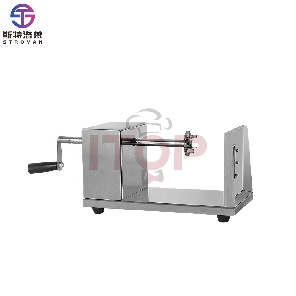 

STLF JW Коммерческая картофелерезка из нержавеющей стали Овощерезка Спиральная машина для резки картофеля Спиральный резак для картофеля