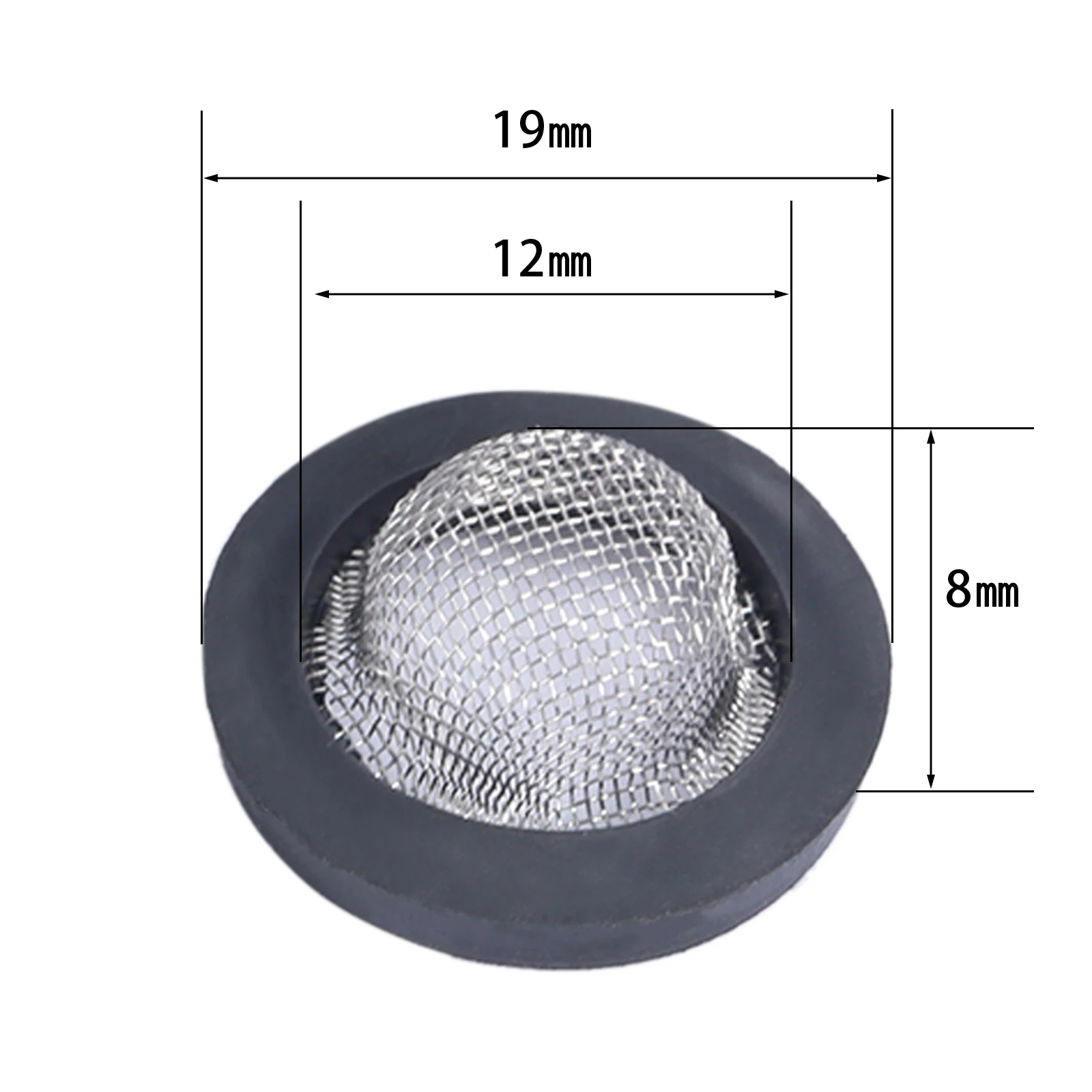 30Pc Rubber Gasket Hose Filter Washers Screen Inlet w/ Strainer Fittings for 1/2 3/4 Inch Garden Hose Connector &Washing Machine