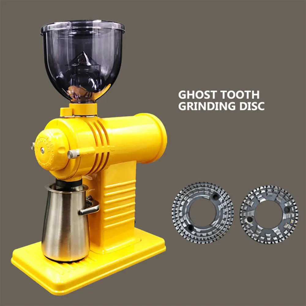 Коммерческая кофемолка для кофейных зерен, полностью автоматическая машина для измельчения кофейных зерен, электрическая кофемолка