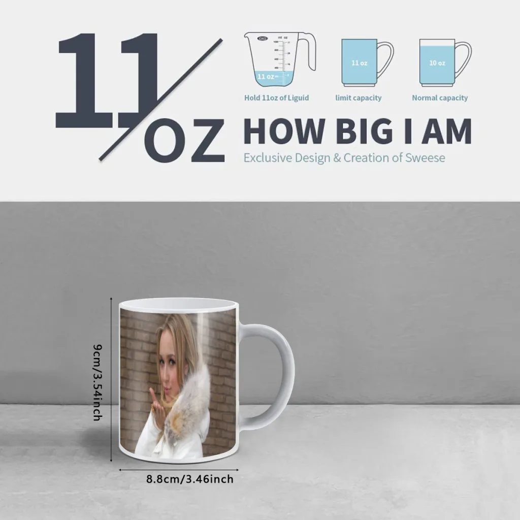 Hayden Leslie Panettiere Color Changing Mug Thermal Sensation Temperature Ceramic Coffee Cup Festival Gifts Free shipping