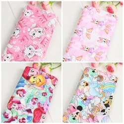 Sale Disney Princess Cat Marie Mickey Daisy Duck Cotton Fabric For Sewing Patchwork Quilting Fabrics DIY Needlework Material
