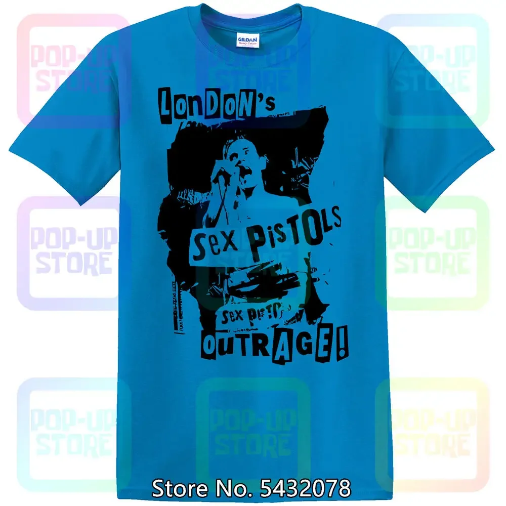 Sex Pistols Londons Outrage Red T Shirt New Sid Vicious