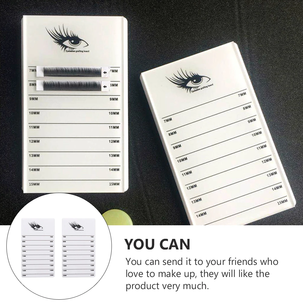 

2 pcs Eyelash Display Plate Acrylic False Lashes ganizer Grafting Tool Beauty Salon Supply Storage lashes extension