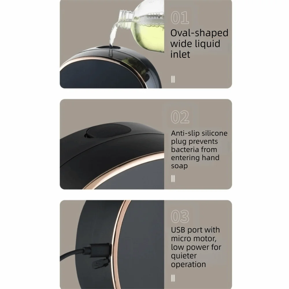 

Wall-mounted Automatic Sensor Soap Dispenser Waterproof Rechargeable Touchless Soap Dispenser Digital Display