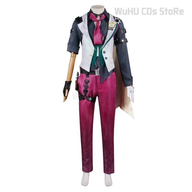 Cos Gallagher fantasia de cosplay para homens, honkai jogo: trilho estrela, uniforme de festa anime, roupas de Halloween, adereços