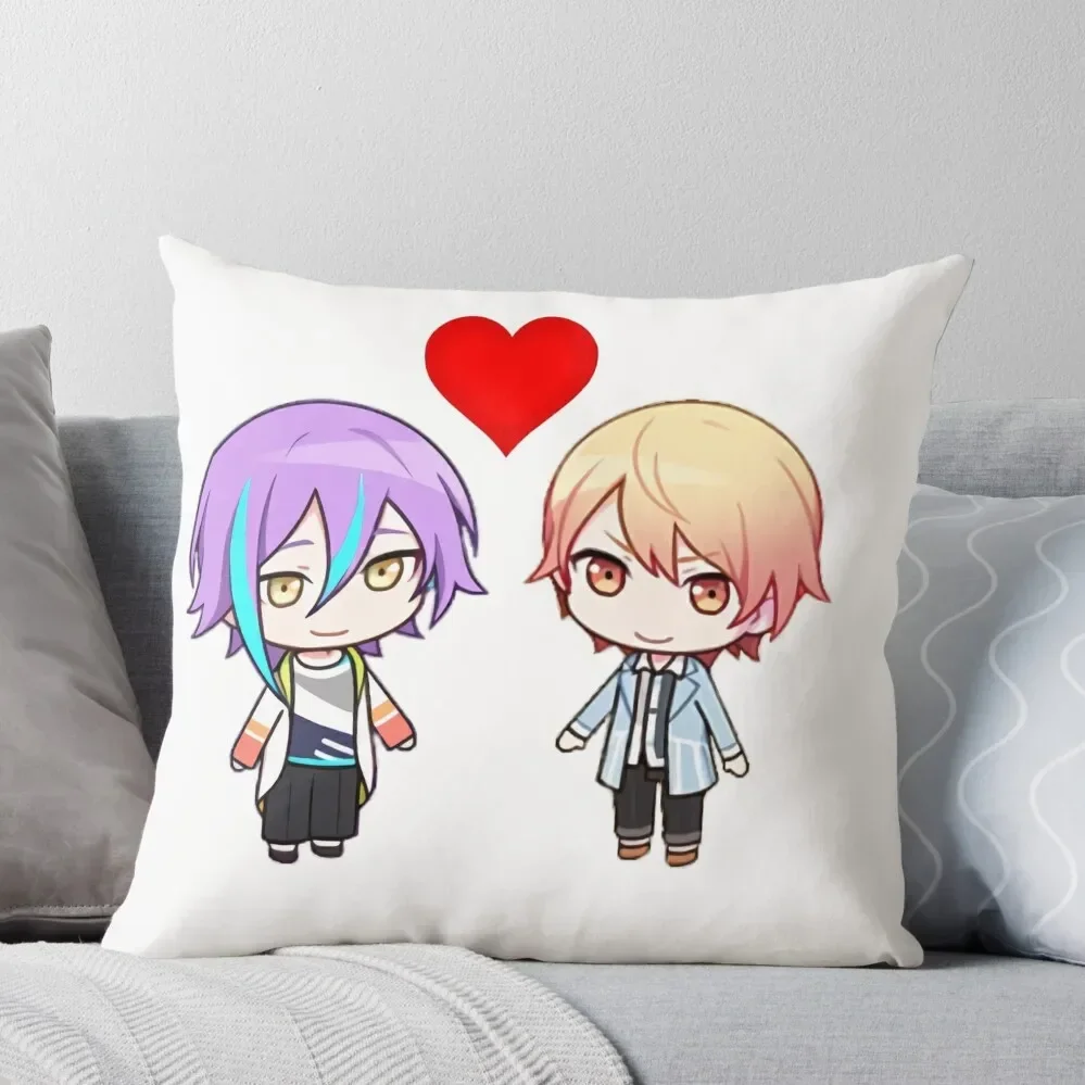 rui kamishiro tenma tsukasa in love project sekai ruikasa Throw Pillow luxury home accessories Rectangular Cushion Cover Pillow