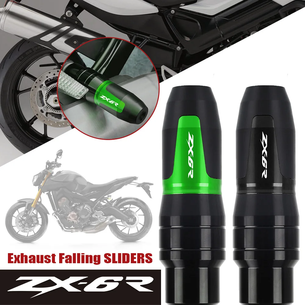 

ДЛЯ KAWASAKI ZX6R ZX-6R 2000 2001 2002 2003 2004 2005 2006-2020 аксессуары ползунки выхлопной рамы аварийные накладки защита от падения
