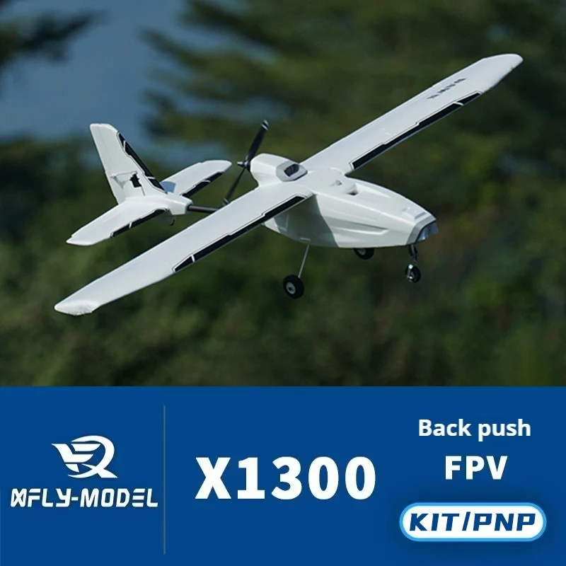 XFly X1300 Back Push FPV Carrier Plane Remote Control Fixed Wing Aircraft Model RC Toy KIT PNP Version Two Options