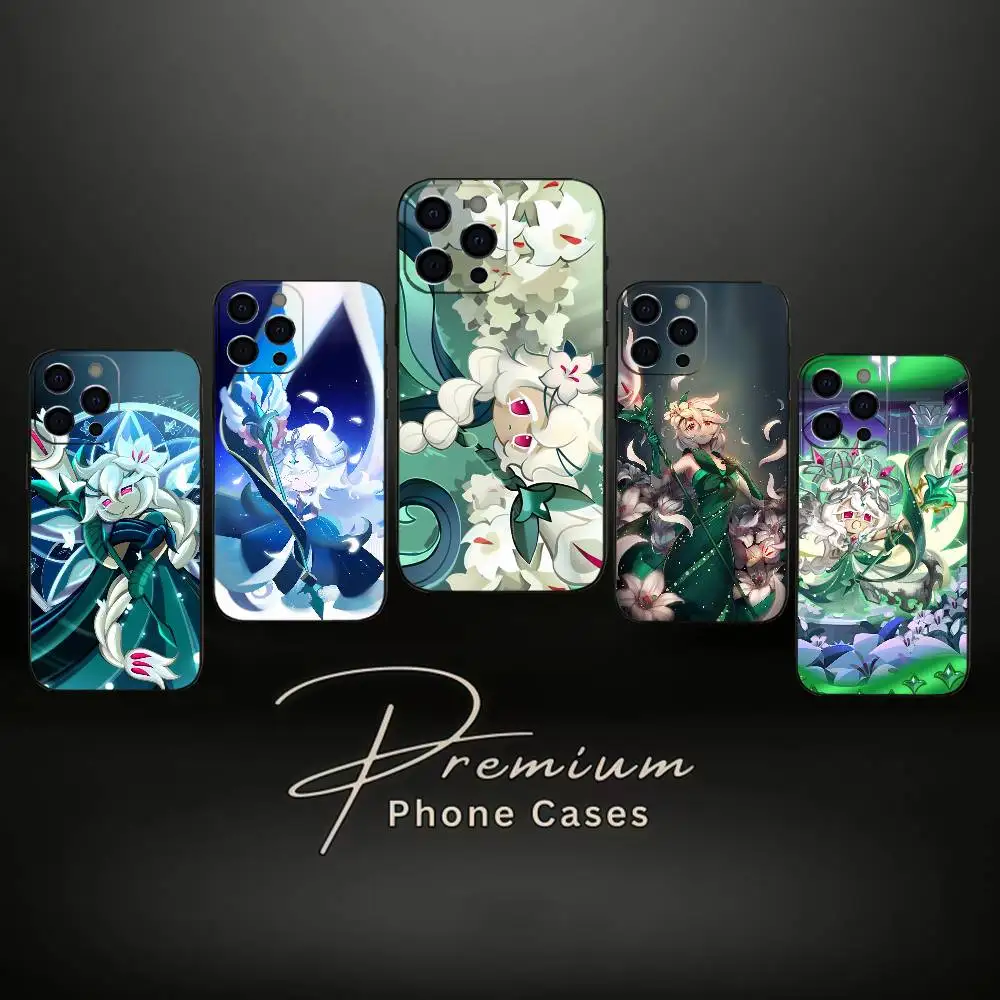 Run Kingdom W-White l-lily C-Cookie Phone Case For iPhone 17,16,15,14,13,12,11 Plus,Pro Max,XS,Soft Silicone Black Cover