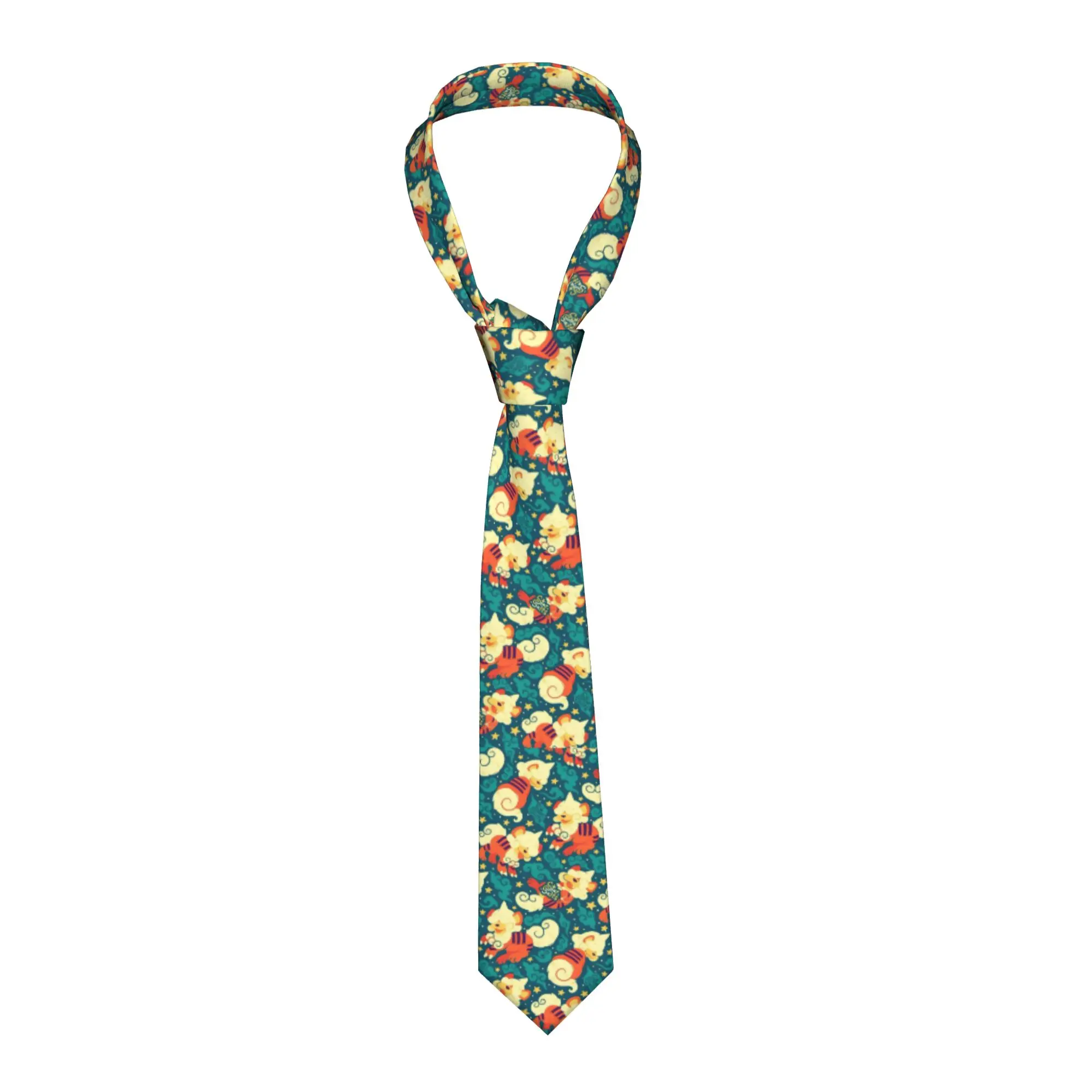 Poke-Mon Cute Cartoon Neckties Unisex Casual Polyester 8 cm Classic Neck Ties  for Mens Accessories Gravatas Wedding Gift