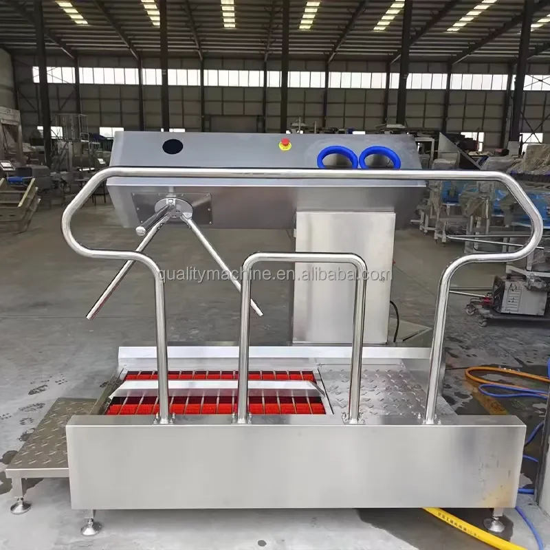 2026 Food Industry Personnel Hygiene System Automatic Hand Washing and Sanitizing Machine for Factory Entrance Control