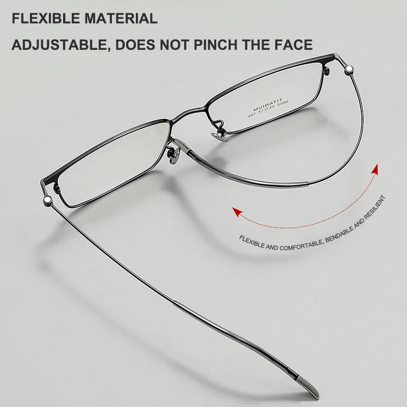 Armação de óculos quadrada ultraleve estilo japonês, 12g, casual, negócios, retrô, armação de titânio, clássico, design sem parafusos