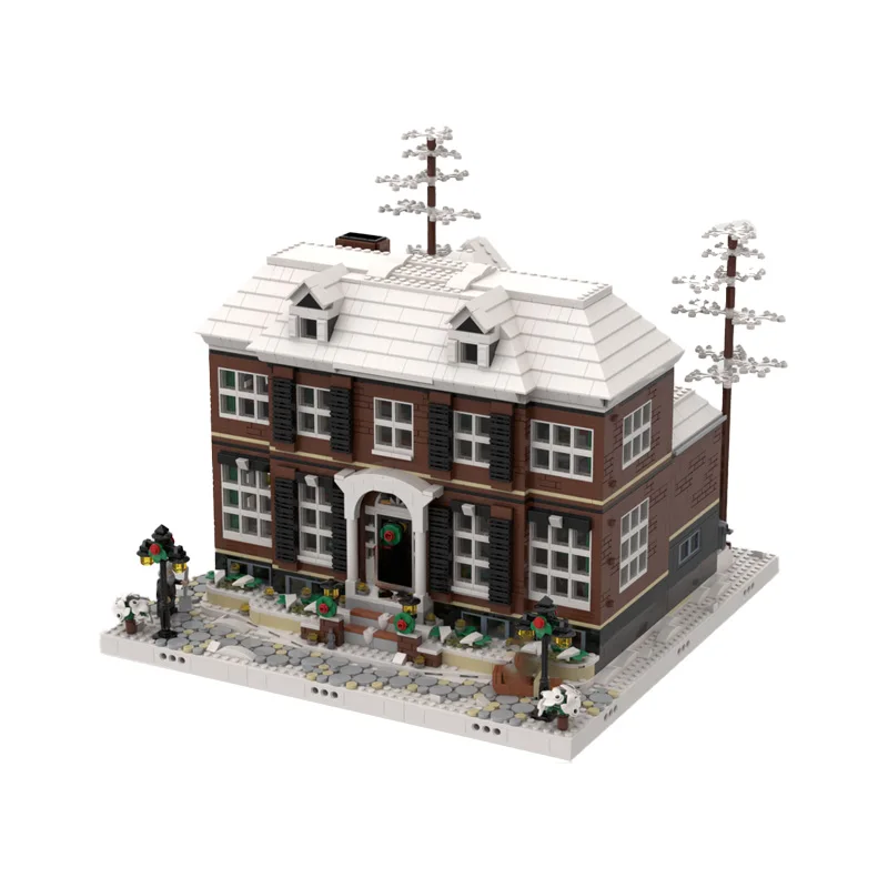 667 PCS Medieval Display forset Excluding 21330 Home Alone, MOC Customize Modular Building Block Brick DIY Boy Holiday Toy Gifts - view 4