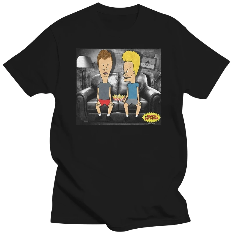 Funny Men T Shirt Women Novelty Tshirt Beavis & Butthead Basement T-Shirt 2018 New Fashion T Shirt Men Cotton Top Tee