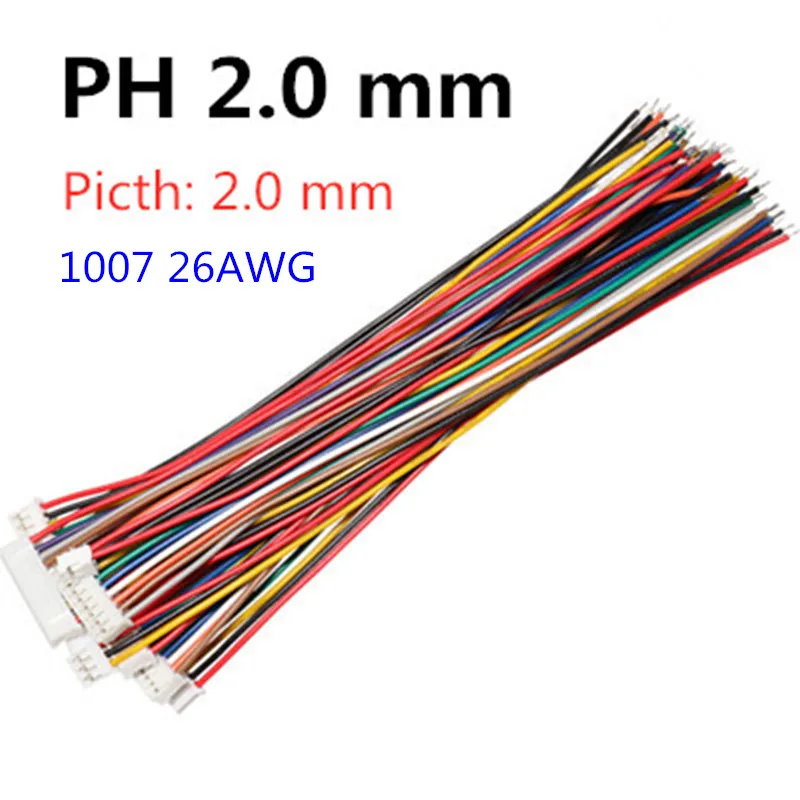 10PCS 1,0 1,25 1,5 2,0 2,54 SH/JST/ZH/PH/XH 1,0 MM 1,25 MM 1,5 MM 2,0 MM 2,54 MM 2PIN/3/4/5/6/7/10P Weibliche Stecker Stecker Mit Draht – Detail 18