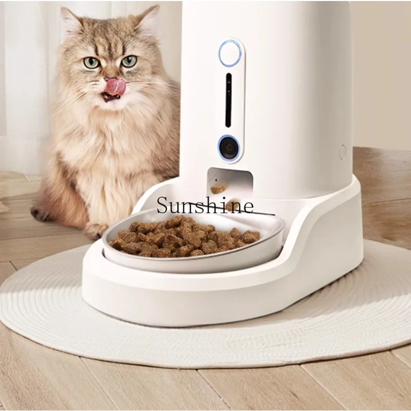 Intelligent automatic feeder cat intelligent visual pet timing dog food cat food machine